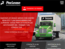 Tablet Screenshot of paclease.com.mx